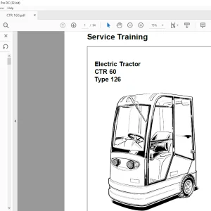 Still Forklift CTR 60 Type 126 Electric Tractor Workshop Manual - PDF DOWNLOAD