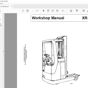 Still Forklift XR-N Workshop Manual  - PDF DOWNLOAD
