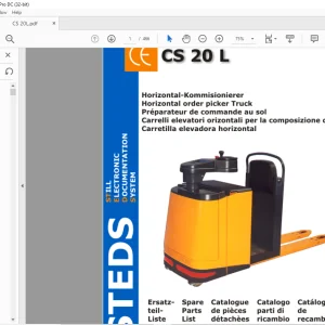 Still Horizontal order packer Truck CS 20 L Still Electronic Documentation System Spare Parts Manual -  PDF DOWNLOAD
