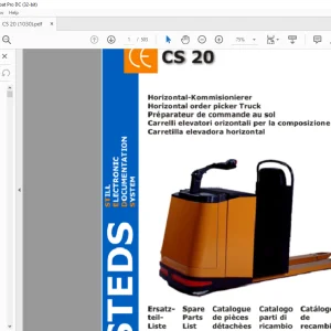 Still Horizontal order packer Truck CS 20 Still Electronic Documentation System Spare Parts List Manual - PDF DOWNLOAD