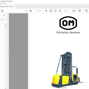 Still OM XNA (X301) Workshop Manual 8054338  - PDF DOWNLOAD