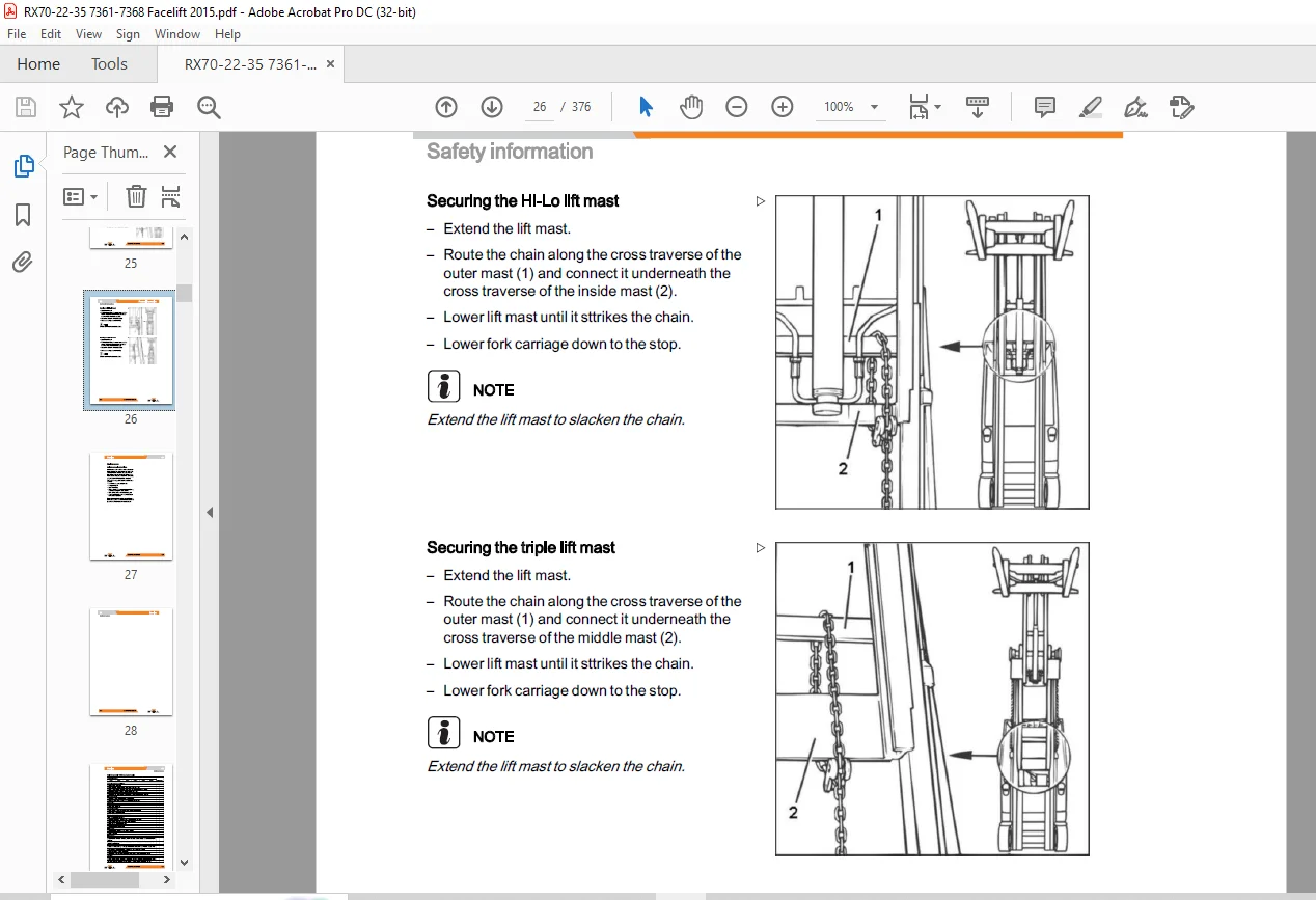 Still STED Diesel LPG forklift trucks Facelift 2015 RX70-22 RX70-25 RX70-30 RX70-35 workshop Manual - PDF DOWNLOAD - Image 2
