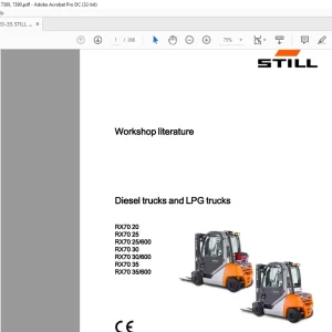 Still STED Diesel trucks and LPG trucks RX7020 RX7025 RX7025 600 RX70 30 RX70 30 600 RX70 35 RX70 35 600 workshop Manual - PDF DOWNLOAD
