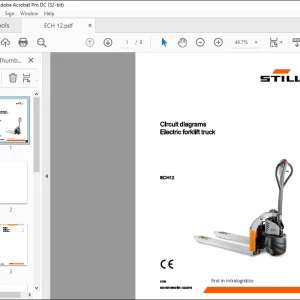 Still STED Electric forklift truck ECH12 Circuit diagrams Manual - PDF DOWNLOAD