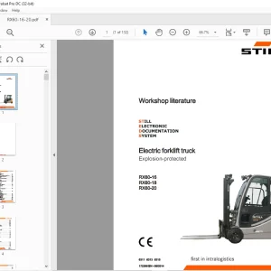 Still STED Electric forklift truck Explosion-protected RX60-16 RX60-18 RX60-20 Workshop Manual - PDF DOWNLOAD