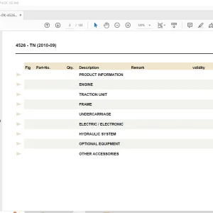 Still STED Forklift 4526 - TN Spare Parts Manual (2010-09)  - PDF DOWNLOAD