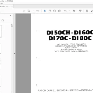 Still STED Forklift DI 50CH -DI 60C DI 70C - DI 80C REPAIR MANUAL- PDF DOWNLOAD
