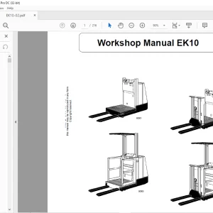 Still STED Forklift EK10 Workshop Manual - PDF DOWNLOAD