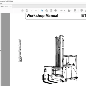 Still STED Forklift ETL13 Workshop Manual  - PDF DOWNLOAD