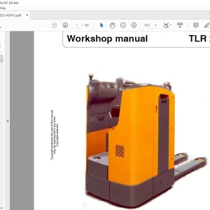 Still STED Forklift TLR 20 Workshop Manual - PDF DOWNLOAD