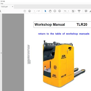 Still STED Forklift TLR20 Workshop Manual  - PDF DOWNLOAD