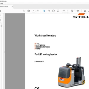 Still STED Forklift towing tractor KANVAN-05 Workshop Manual - PDF DOWNLOAD