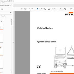 Still STED Hydraulic battery carrier Workshop Manual - PDF DOWNLOAD