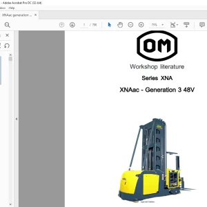 Still STED OM Series XNA XNAac - Generation 3 48V Workshop Manual - PDF DOWNLOAD