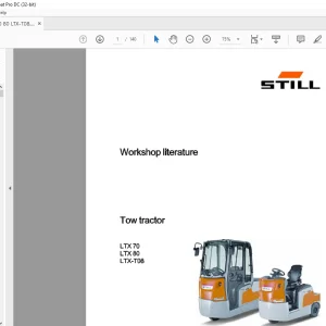 Still STED Tow tractor LTX70 LTX80 LTX-T08 Workshop Manual - PDF DOWNLOAD