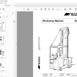 Still STED WAGNER Forklift GX10 Workshop Manual - PDF DOWNLOAD