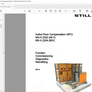Still STED forklift Active Floor Compensation (AFC) MX-X 2332 (48 V) MX-X 2334 (80V) Workshop Manual - PDF DOWNLOAD