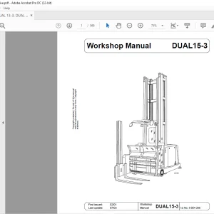 Still STED forklift Dual 15-3 Workshop Manual - PDF DOWNLOAD