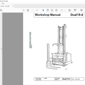 Still STED forklift Dual 15-4 Workshop Manual  -PDF DOWNLOAD