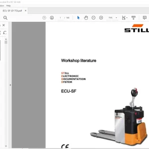 Still STED forklift ECU-SF Workshop Manual - PDF DOWNLOAD