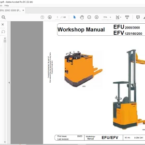 Still STED forklift EFU 2000 3000 EFV 125 160 200 Workshop Manual - PDF DOWNLOAD