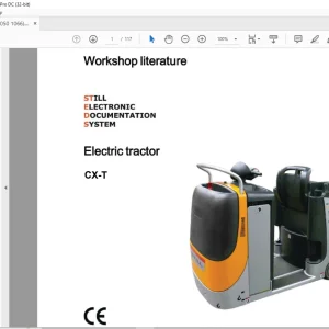 Still STED forklift Electric tractor CX-T Workshop Manual - PDF DOWNLOAD