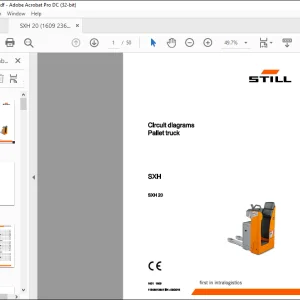 Still STED forklift Pallet truck SXH SXH20 Circuit diagrams Manual  - PDF DOWNLOAD