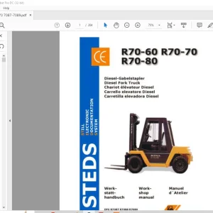 Still STED forklift R70-60 R70-70 R70-80 Diesel Fork Truck Workshop Manual  -PDF DOWNLOAD