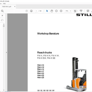 Still STED forklift Reach trucks FM-X FM-X N FM-X W  FM-X EW, FM-X SE workshop Manual - PDF DOWNLOAD