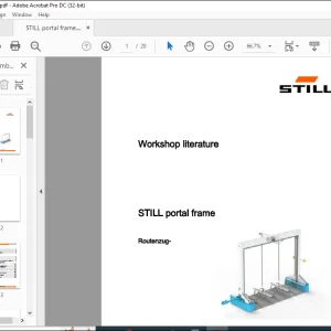 Still STED forklift STILL portal frame Routenzug Workshop manual - PDF DOWNLOAD