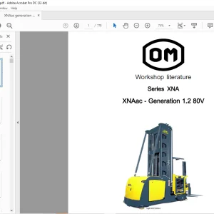 Still STED forklift Series XNA XNAac - Generation 1.2 80V workshop Manual - PDF DOWNLOAD