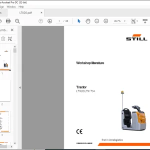 Still STED forklift Tractor L TX20 L TX-T04 Workshop Manual - PDF DOWNLOAD
