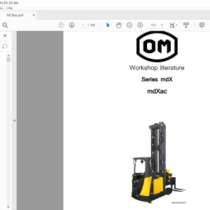Still STED OM Series mdX mdXac WORKSHOP MANUAL - PDF DOWNLOAD