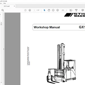 Still Wagner GX13 Workshop Manual - PDF DOWNLOAD