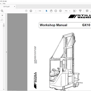 Still Wanger GX10 Workshop Manual  - PDF DOWNLOAD
