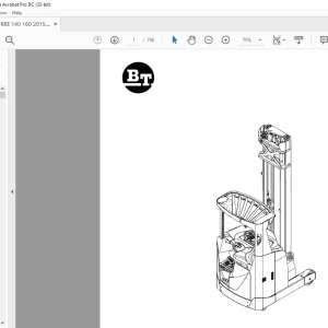 Toyota BT Forklift RRE140 RRE140C RRE140E RRE140EC RRE160 RRE160C RRE160E RRE160EC Parts Manual 6239943 - PDF DOWNLOAD
