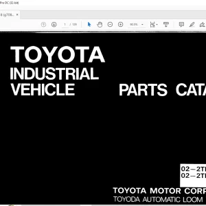 Toyota Forklift 02-2TD15 02-2TD18 02-2TD20 02-2TD23 02-2TD25 Parts Catalog Manual G708-4 - PDF DOWNLOAD