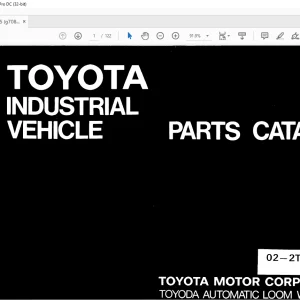 Toyota Forklift 02-2TG20 02-2TG25 Parts Catalog Manual G708-2 - PDF DOWNLOAD