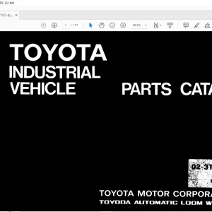 Toyota Forklift 02-3TD35 Parts Catalog Manual G707-4 - PDF DOWNLOAD