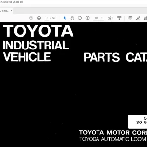 Toyota Forklift 5FBC13 5FBC1315 30-5FBC13 30-5FBC15 Parts Catalog Manual G235-1 - PDF DOWNLOAD