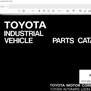 Toyota Forklift 5FBCU15 30-5FBCU15 Parts Catalog Manual G817-1 - PDF DOWNLOAD
