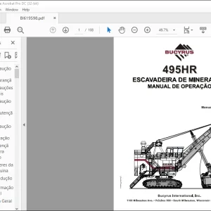 CAT 495HR ESCAVADEIIRA DE MIINERAÇÃO MANUAL DE OPPEERAÇÃO 10915 -  PDF DOWNLOAD (Portuguese)