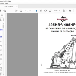 CAT 495HR2 495HF2 ESCAVADEIIRA DE MIINERAÇÃO MANUAL DE OPPEERAÇÃO 10933  - PDF DOWNLOAD (PORTUGUESE)