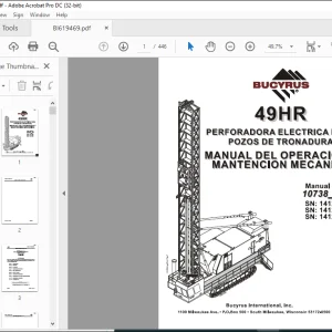 CAT 49HR Perforadora Electrica Para Pozos de Tronadura Manual de Mantención y Operación - PDF DOWNLOAD (Spanish)