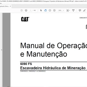 CAT 6090 FS Escavadeira Hidráulica de Mineração Manual de Operação e Manutenção EM0029875-0 - PDF DOWNLOAD (Portuguese)