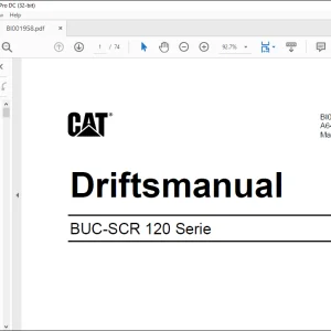 CAT BUC-SCR 120 Serie Driftsmanual BI001958 - PDF DOWNLOAD