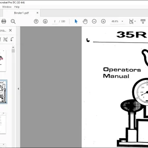 CAT BUCYRUS 35RII Operators Manual BI005443  - PDF DOWNLOAD