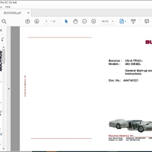 CAT BUCYRUS 482 DIESEL General Start-up and Operating Instructions MANUAL - PDF DOWNLOAD