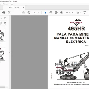 CAT BUCYRUS 495HD pala Para Mineria Manual de Mantencion Elctrica  - PDF DOWNLOAD (Catalian)