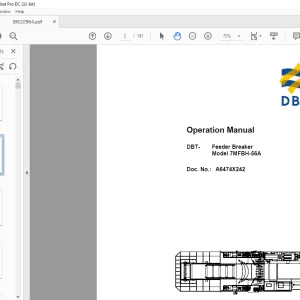 CAT BUCYRUS DBT 7MFBH-56A Operation Manual BI620964 - PDF DOWNLOAD